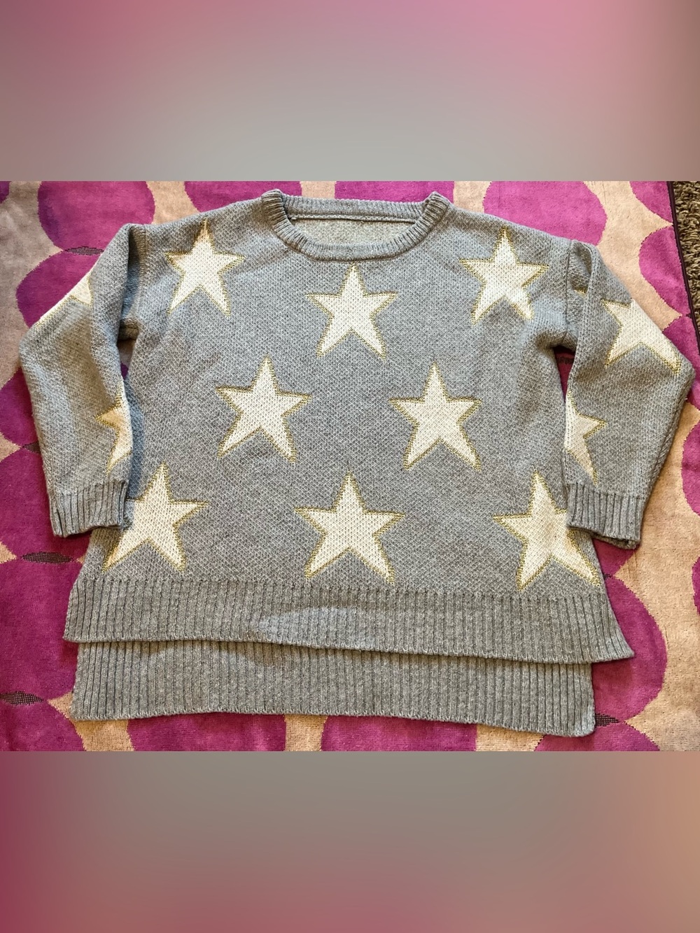 Metallic Stars Sweater